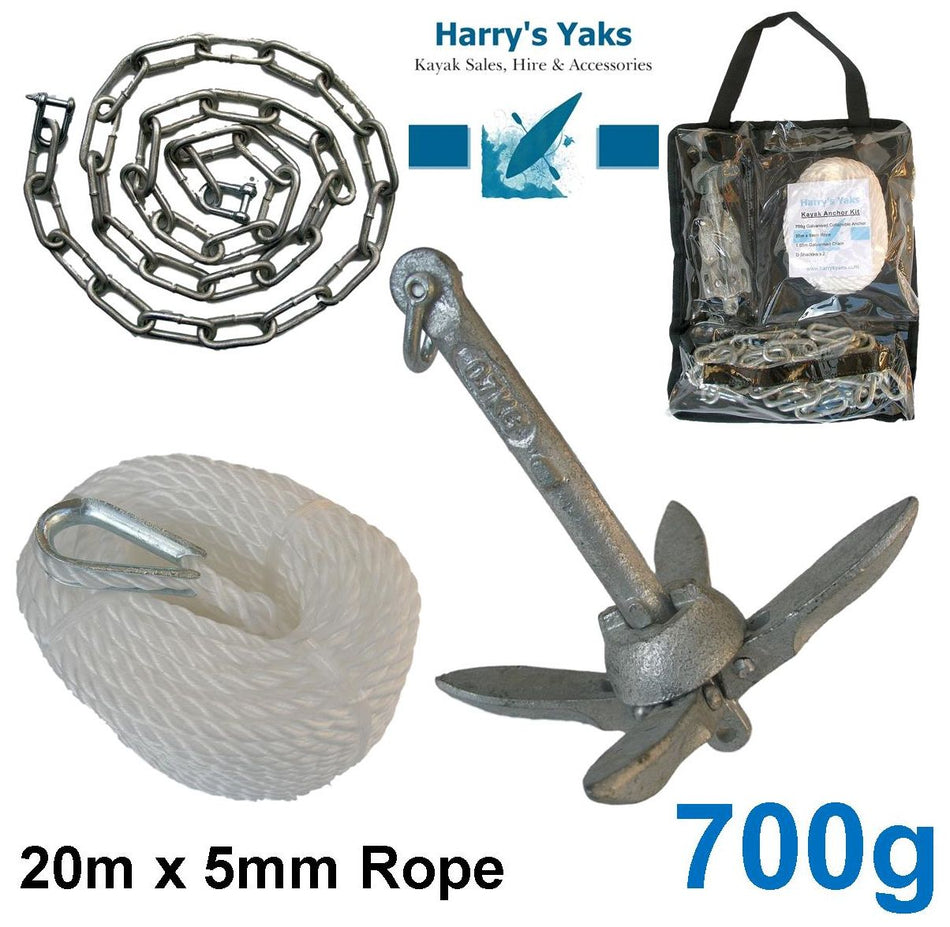 700g Anchor Kit (with 20m Rope & Chain)